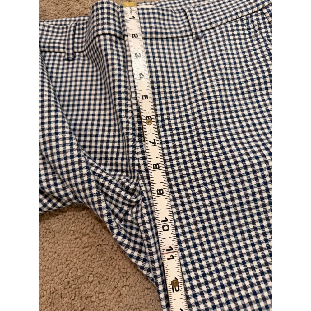 Womens GAP Black White Gingham Signature Skinny Ankle Pants 6 Preppy Cottagecore